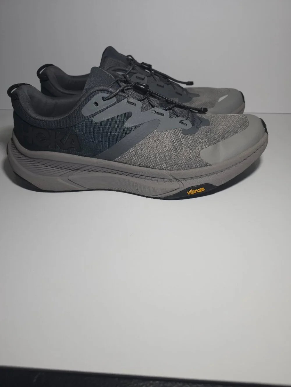 Hoka Transport Trail Running Shoes Castlerock Black Gray Men's 12.5D